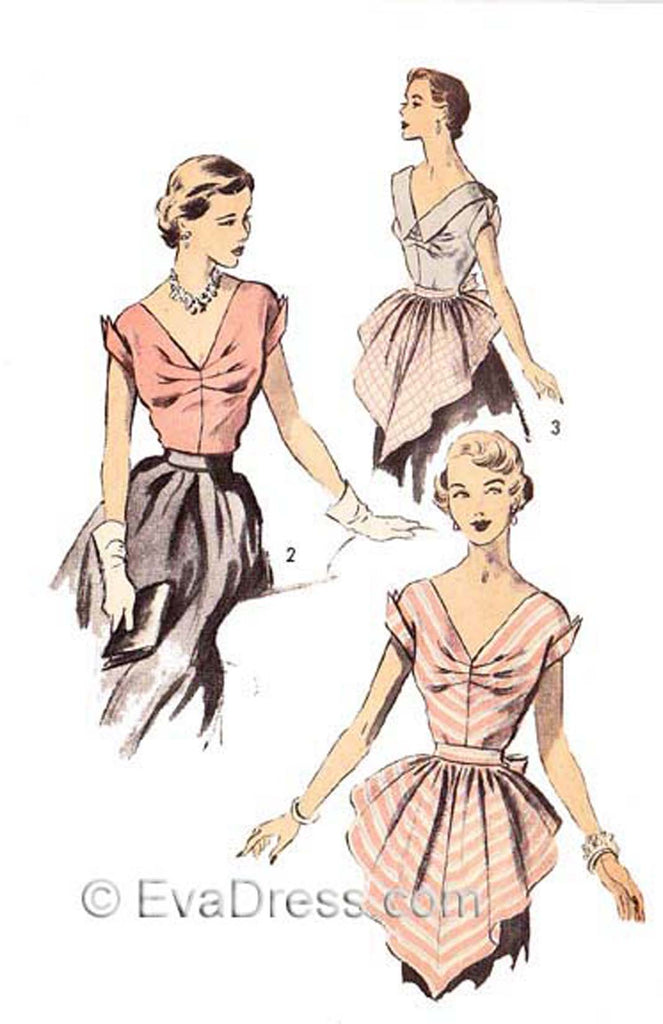 Pattern Tour, B50-5490 1950's Blouse & Apron