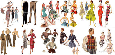 Aug. 15 - 19, The Week in Patterning - 35 'Flirty 50's' Pattern Challenge!
