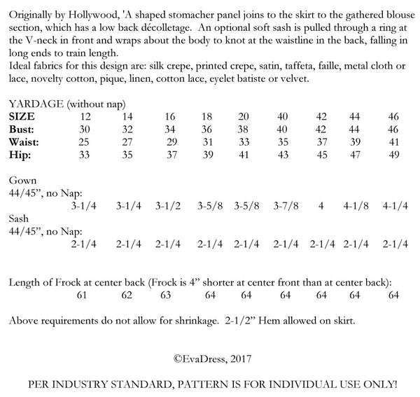 1934 Evening Gown E30-1219