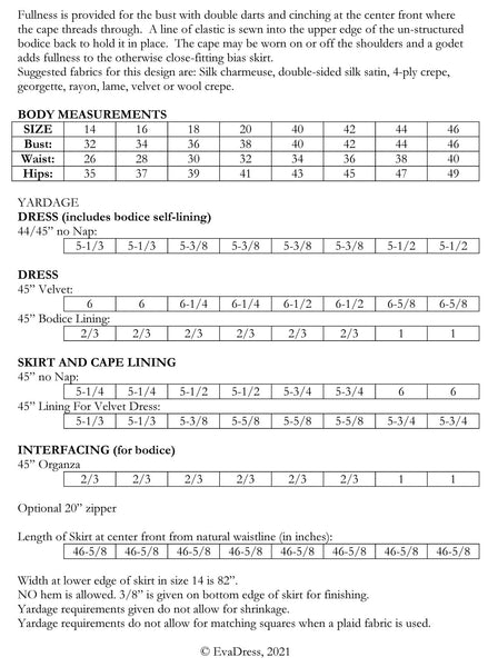 1930's Dinner Gown & Cape E30-744