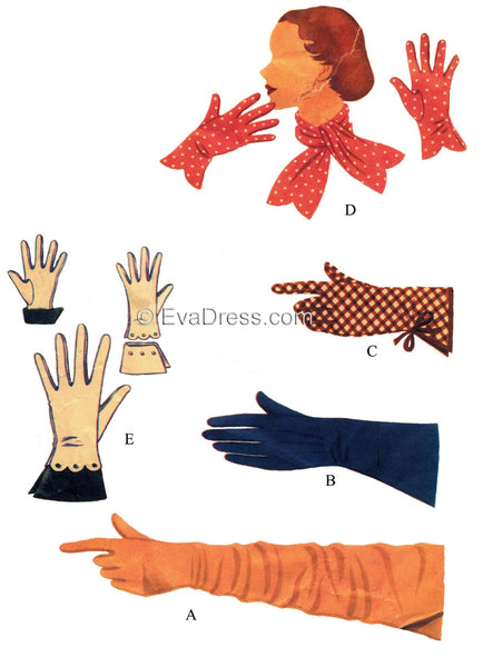 1953 Scarf & Gloves Acc50-8371