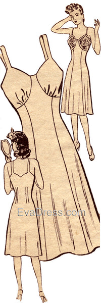 E-PATTERN 1940's Slips, E9213
