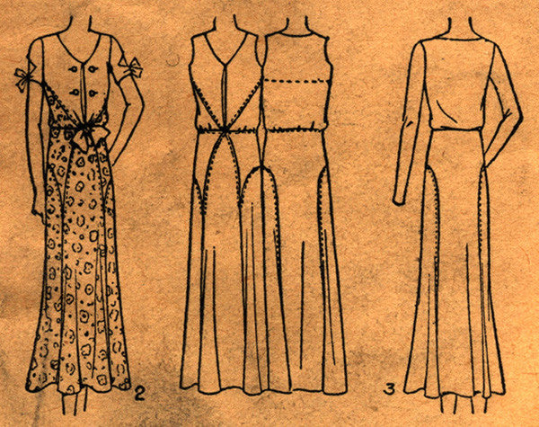 1930 Day Frock D30-5542