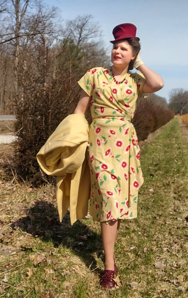 1943 Wrap Dress D40-1484