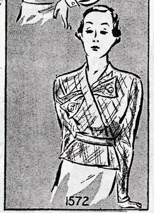 1934 Jabot Blouse B30-1572