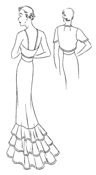 1935 Evening Gown & Bolero E30-467