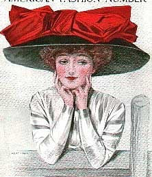 E-PATTERN 1910 20" Wide Brim Hat E6204