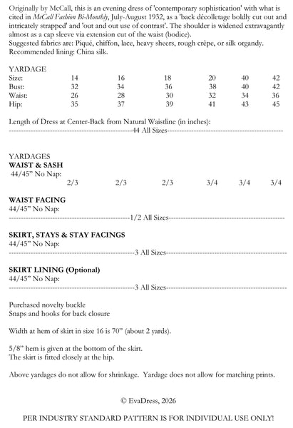 1932 Evening Gown E30-6983