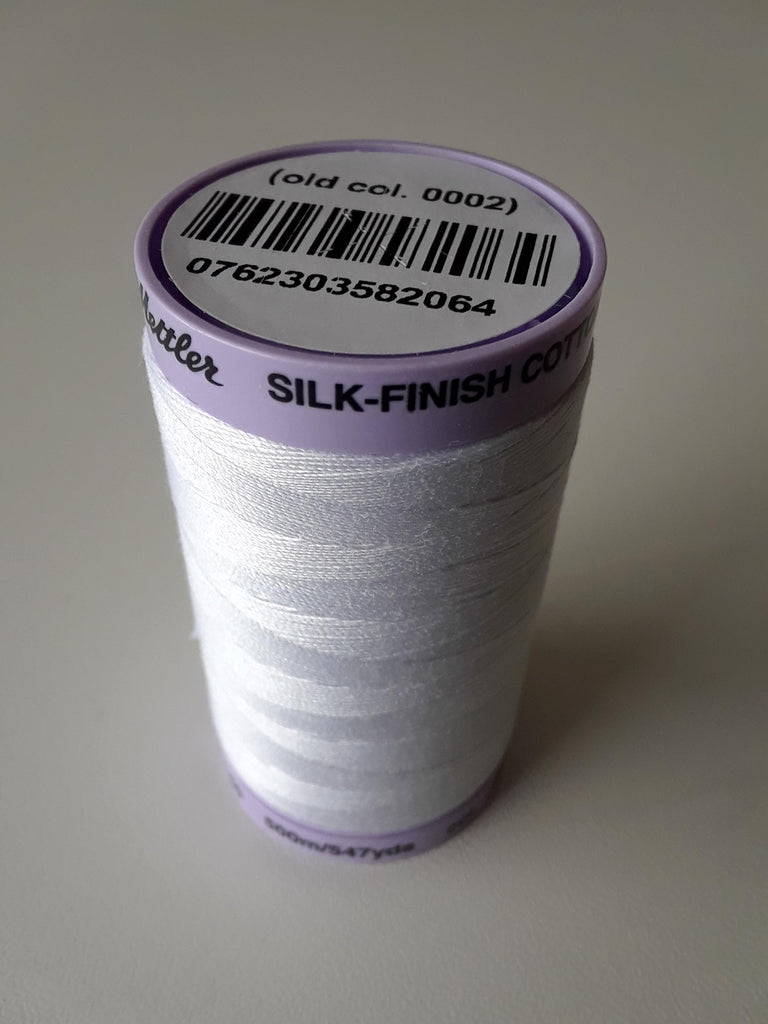 Mettler Silk Finish Thread 547 Yards - White