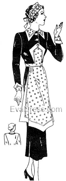 1939 Maid Uniform Accessories & Apron, Acc30-102