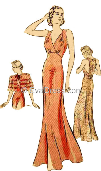 1937 Nightgown & Cape NL30-1416