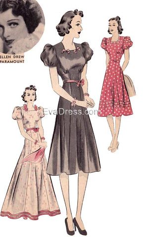 1939 One-Piece Frock, D30-1620