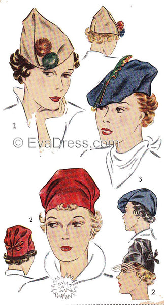 1937 Hats Acc30-2231