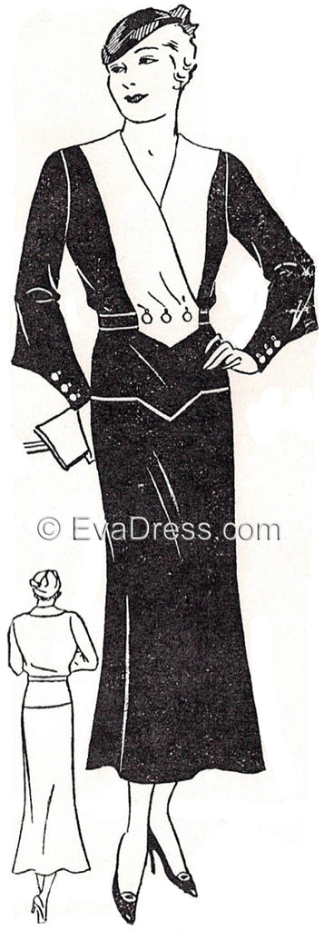 1932 Street Dress D30-2462