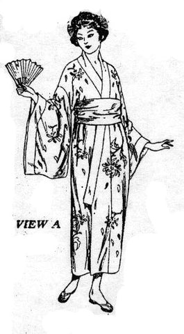 E-PATTERN 1923 Japanese Kimono E3847