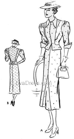 1937 Two-Piece Dress SE30-3890