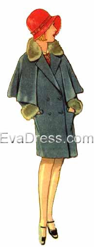 1929 Girl's Coat with Cape, C20-43247
