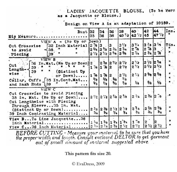 1923 Jacquette Blouse C20-4654