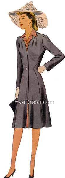 1943 Dress & Redingote  D40-4662