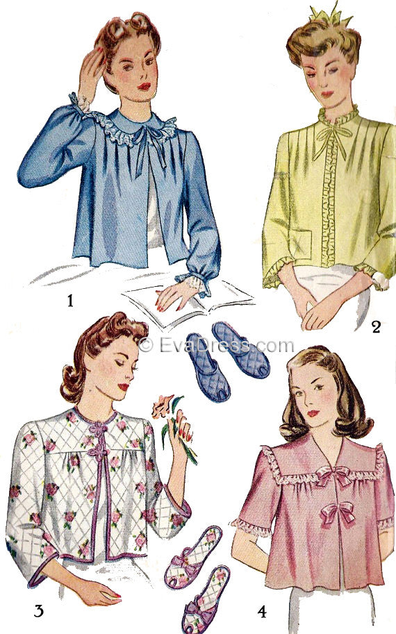 1943 Bed Jackets & Slippers, NL40-4756