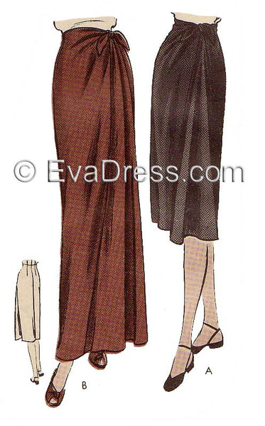 1945 Side-Tie Skirt Sk40-5590