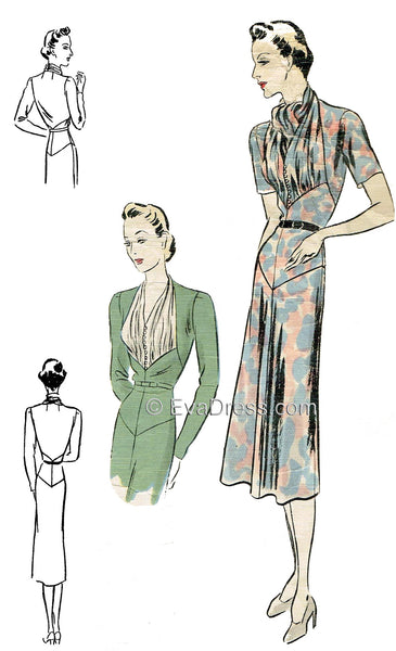 1937 Cocktail Dress D30-573