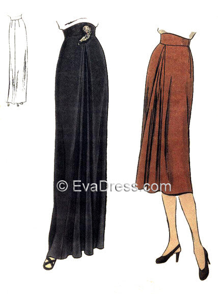 1945 Skirt with Godet Sk40-5804