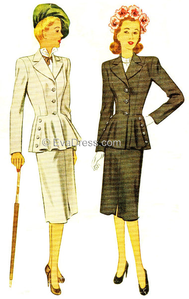 E-PATTERN 1947 Two-Piece Suit E6777