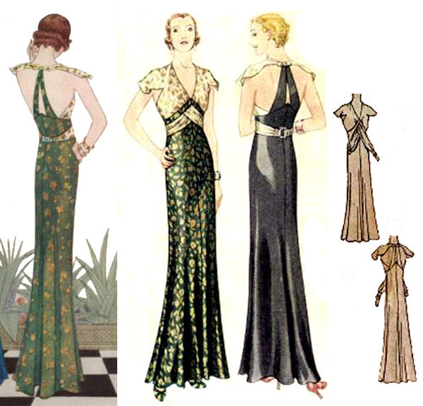 E-PATTERN 1932 Evening Gown E6983