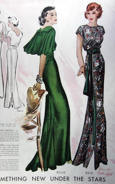 1935 Molyneux Dinner Gown E30-8212