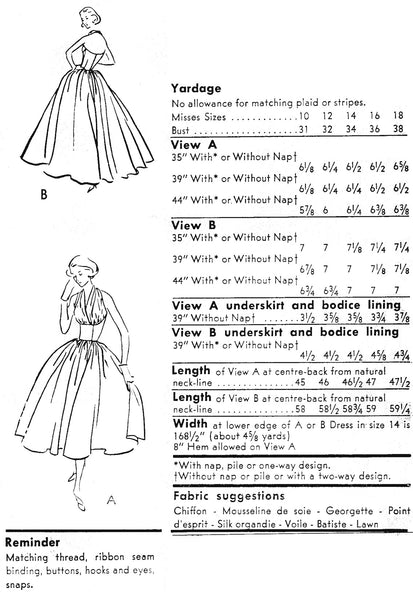 1957 Halter Evening Gown E50-9180