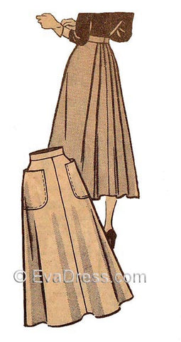 E-PATTERN 1950's Skirt E9307