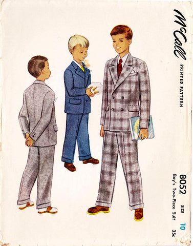 1950 Boys' Jacket & Trousers, Original Simplicity 8052